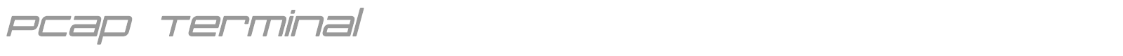 PCap Terminal font preview